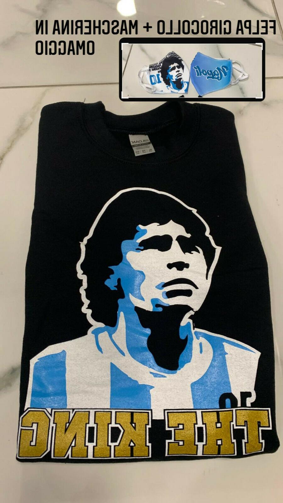1 felpa celebrativa girocollo maradona the king