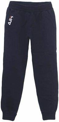 105934 Pantalone in Felpa Ragazzo Fila Logo Blu Taglia M  co