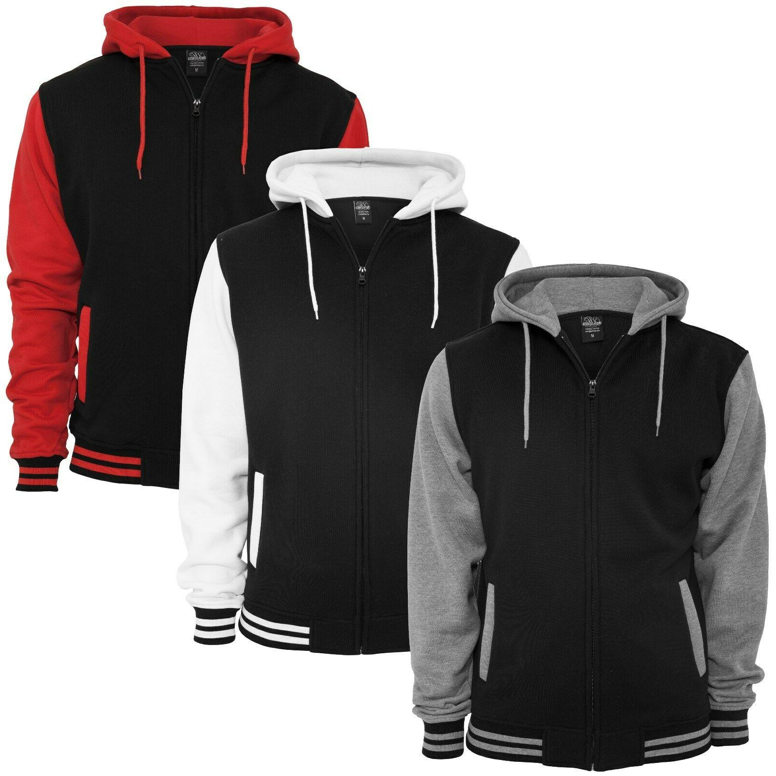 2 tone felpa con cappuccio e zip