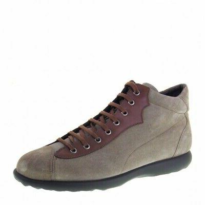 20594 uomo invernale sneakers camoscio tortora in