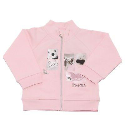 3912v felpa bimba baby full zip sweatshirt