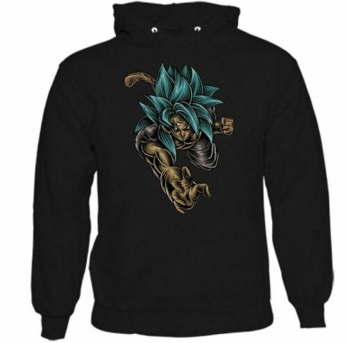 3d saiyan uomo giapponese anime felpa con