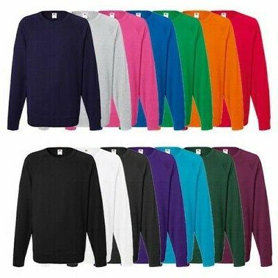 3er pacco pullover uomo raglan sweatshirt pullover