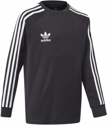 3stripes ls maglietta unisex bambini fm5656 blk