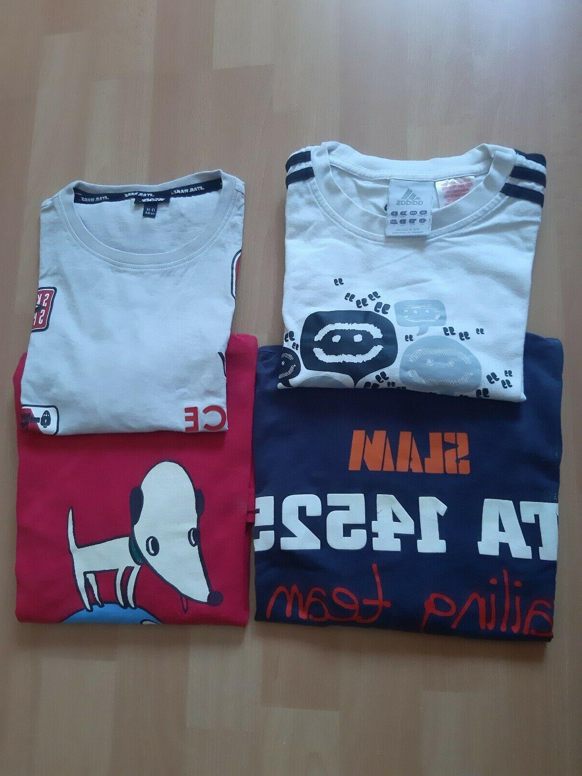 4 magliette 13 14 anni cotone adidas