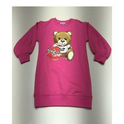 abito rosa fucsia vestito bambina ragazza felpa