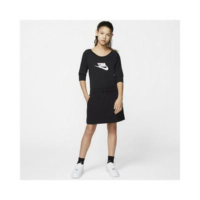 abito sportswear cotone ragazza nero cj7433 010