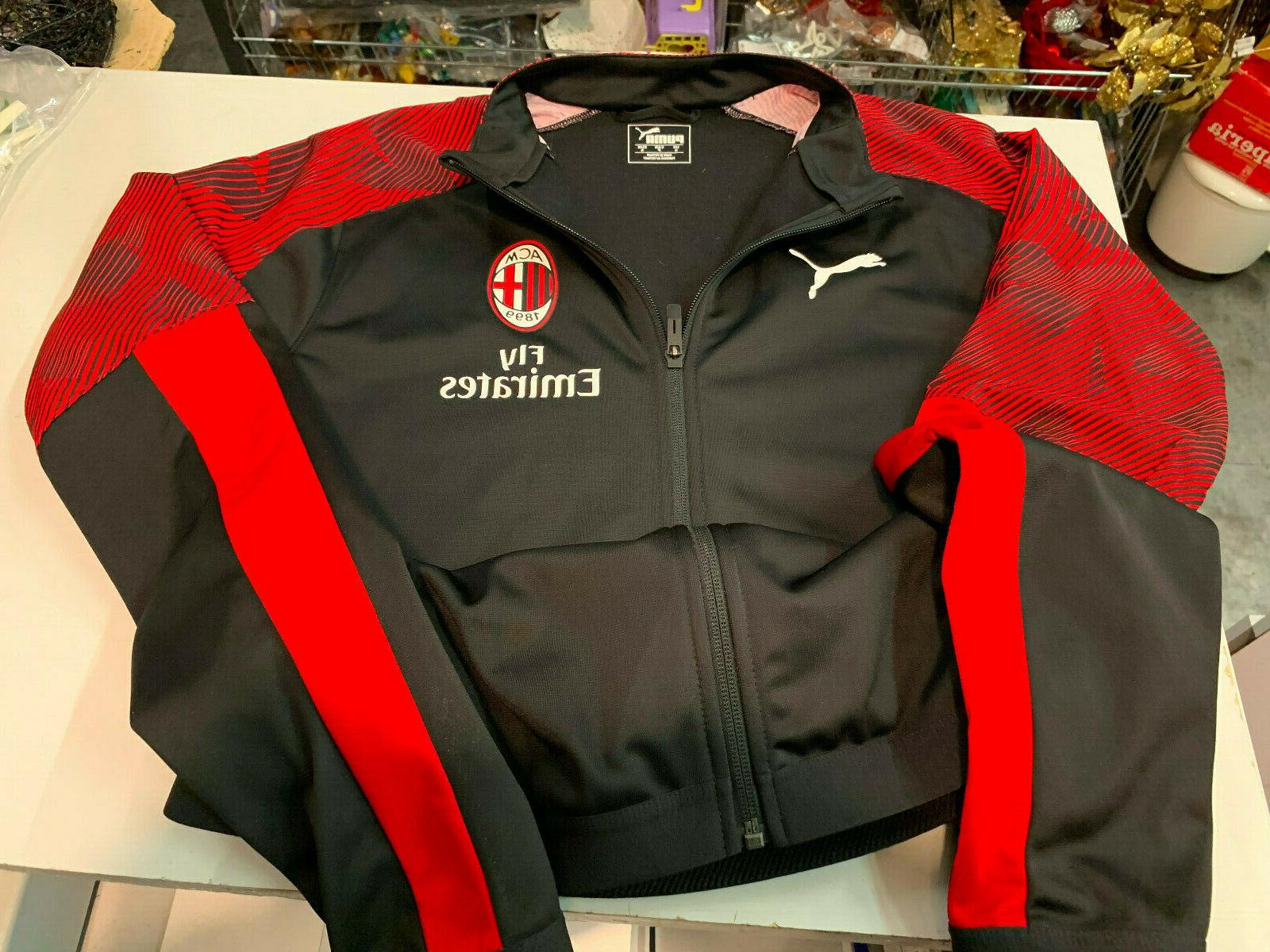 ac milan felpa allenamento nero tg s