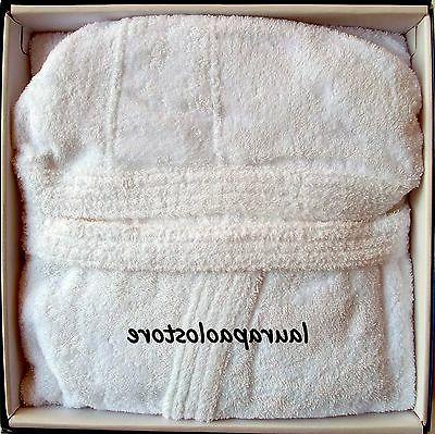 accappatoio spugna donna uomo unisex bianco m