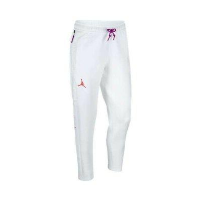 air jordan tuta uomo pantalone lungo bianco