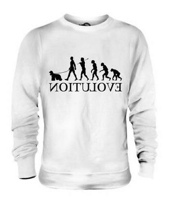 american cocker spaniel evoluzione umana unisex maglione