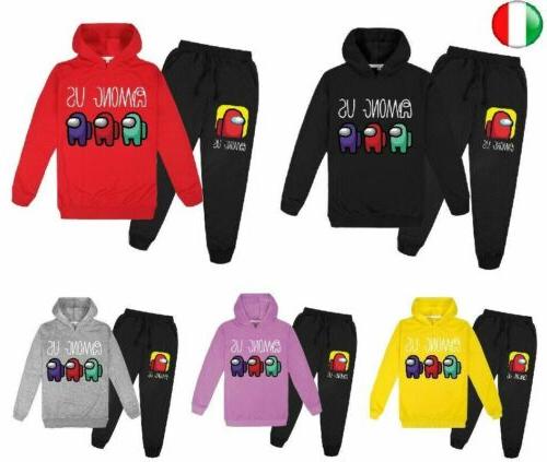 among us felpa hoodie con cappuccio impostore