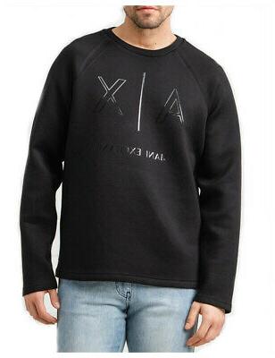 armani exchange felpa uomo blu scuro loose