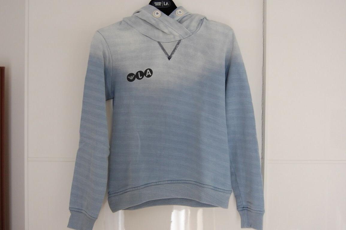 armani junior felpa con cappuccio ragazzo ragazza