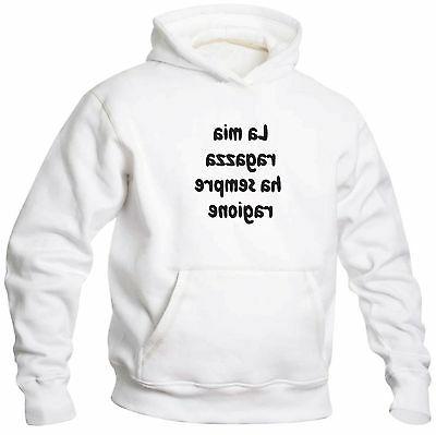 art t shirt felpa cappuccio ragazza ha