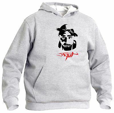 art t shirt felpa con cappuccio 2pac