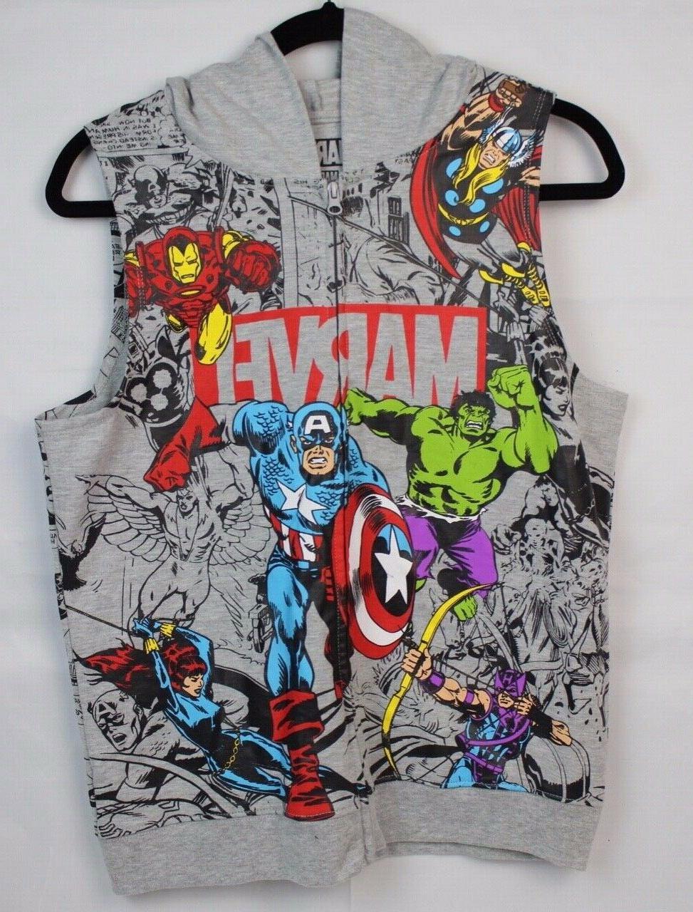 avengers ragazzi bambini cerniera gilet senza maniche