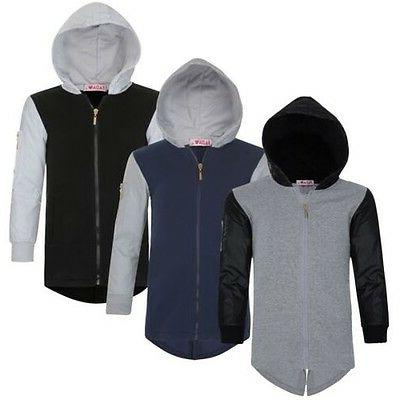 bambini manica lunga pesce coda maglione zip