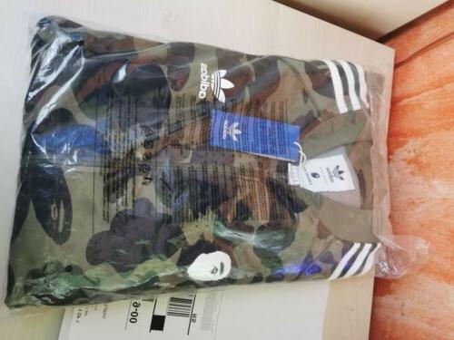 bape x adidas adicolor track top olive