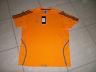 bellissima t-shirt uomo ADIDAS  arancio tessuto tecnico tras