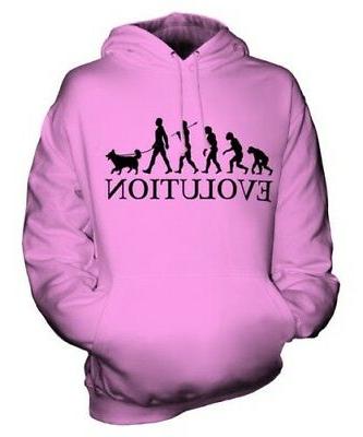 border collie evolution of man unisex felpa