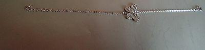 bracciale donna argento 925 farfalla pave cristalli