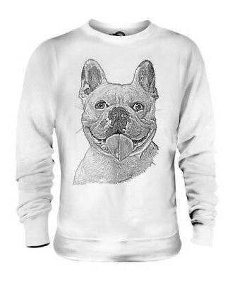 bulldog francese bozze unisex felpa stampata grande