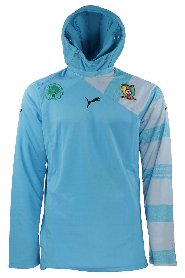 camerun con cappuccio portiere shirt promo felpa