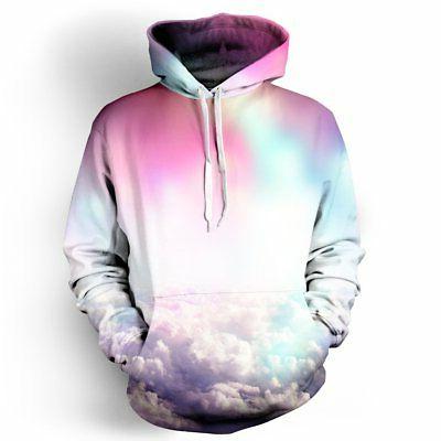 camicie neon nuvole felpa con cappuccio small
