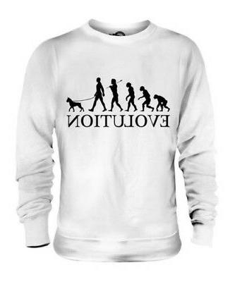 cane del pugile evoluzione umana unisex maglione