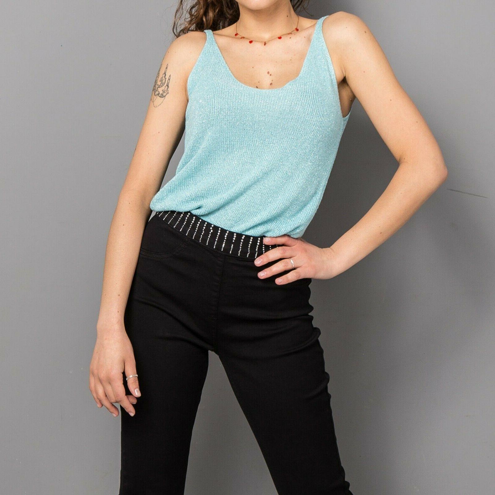 canotta canottiera donna maglia maglietta bretelle aderente