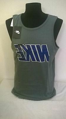 Canottiera uomo NIKE in cotone colore grigio  con scritta