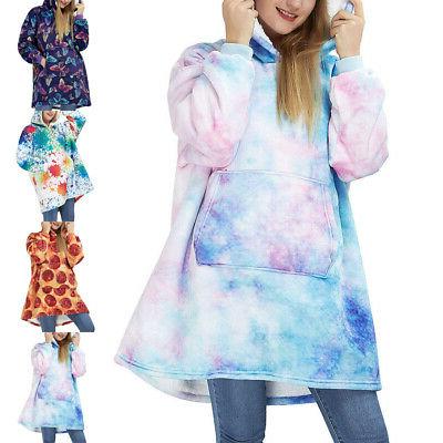 carino felpa con cappuccio coperta felpa oversize