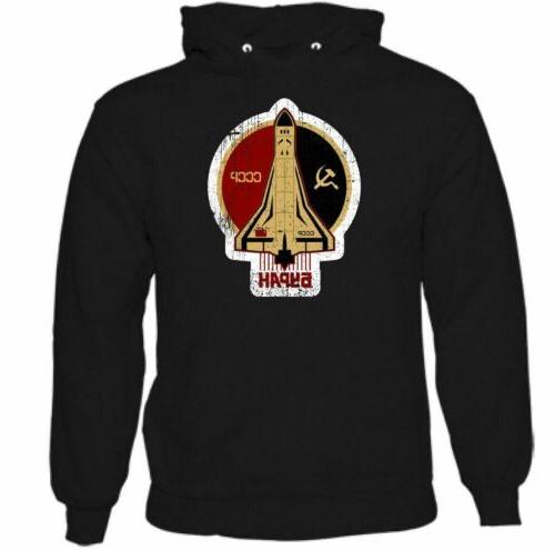 cccp spazio agenzia felpa con cappuccio ussr