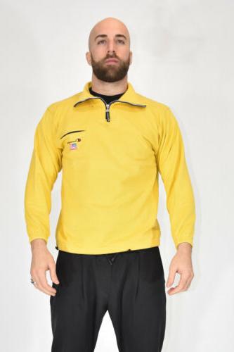 champion sweatshirt with zip felpa gialla in