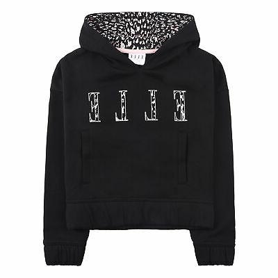cheetah logo giovani bambine sopra testa felpa