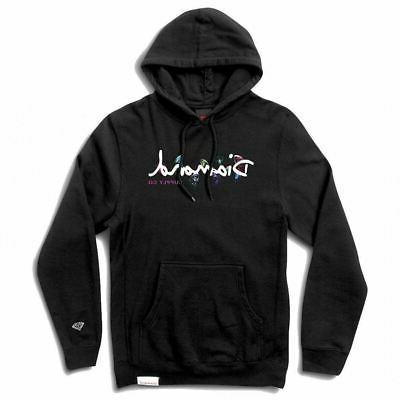 colour box logo hoodie black