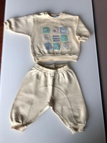 completino bimbo neonato in felpa colore giallo