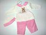 COMPLETO FELPATO 3 PZ  BIMBA TGL 3-6 MESI  