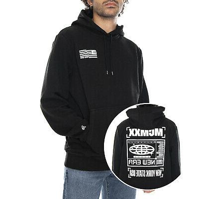 cont graphic print pullover hoody black felpa
