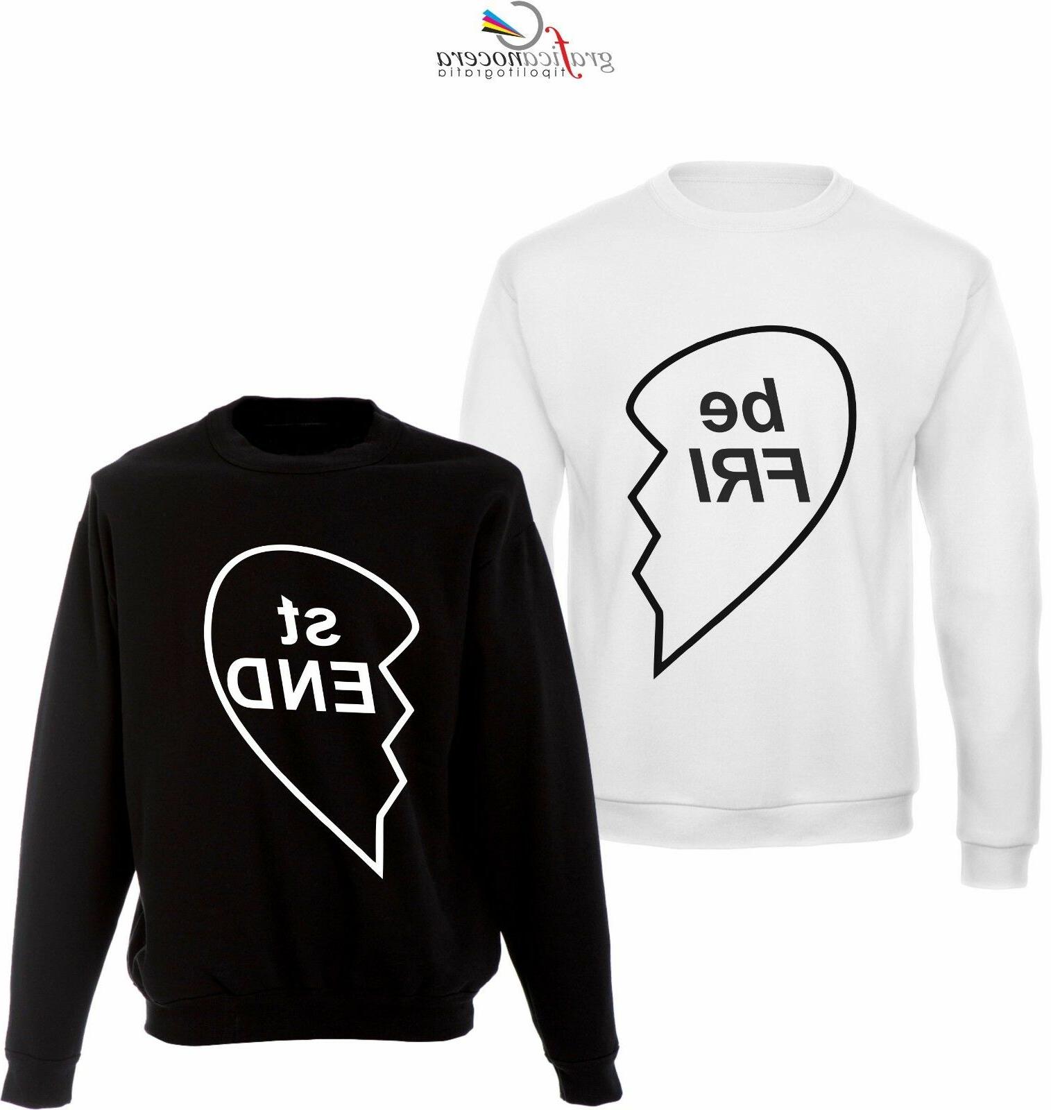 coppia felpe best friend life regalo miglior