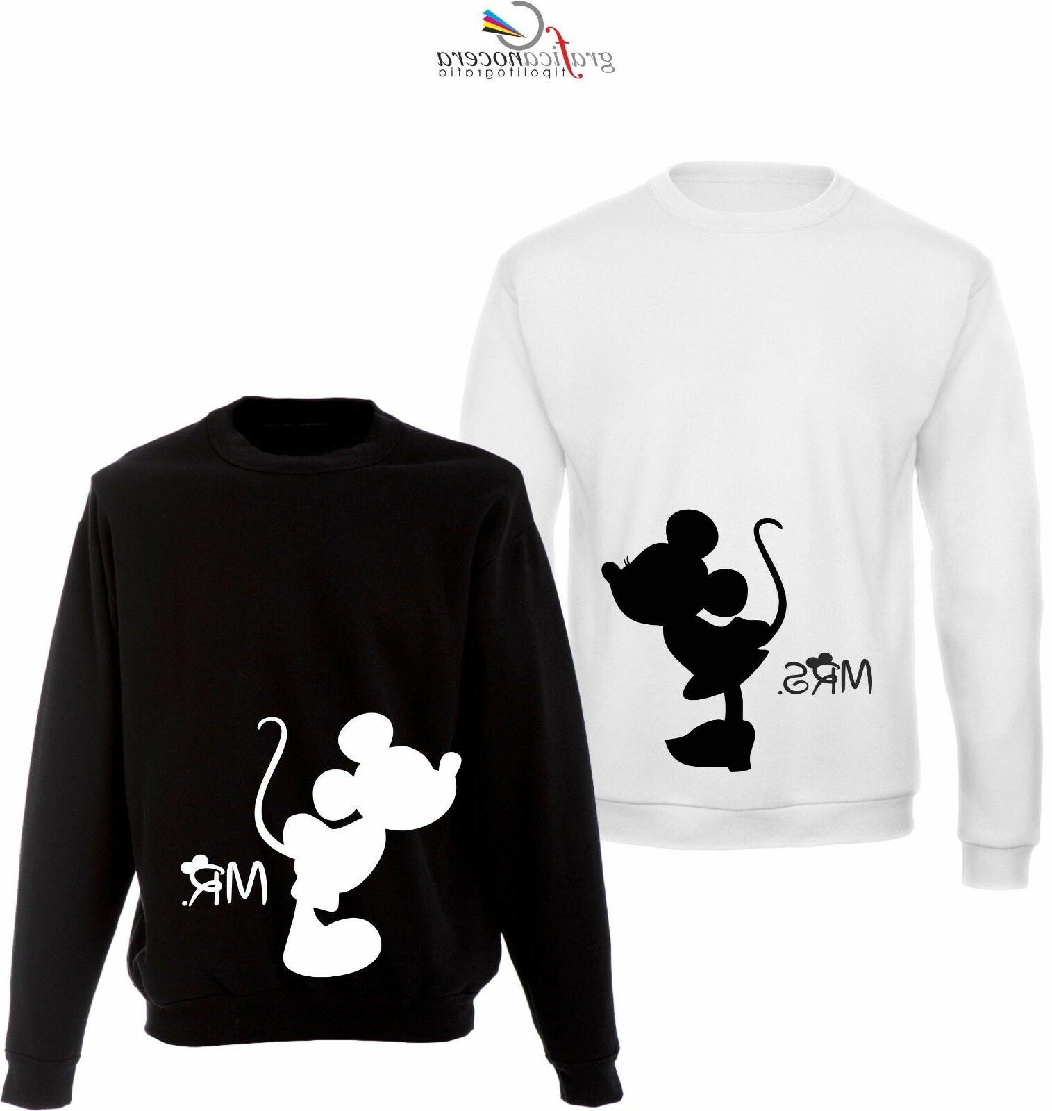 coppia felpe minnie topolino king e queen
