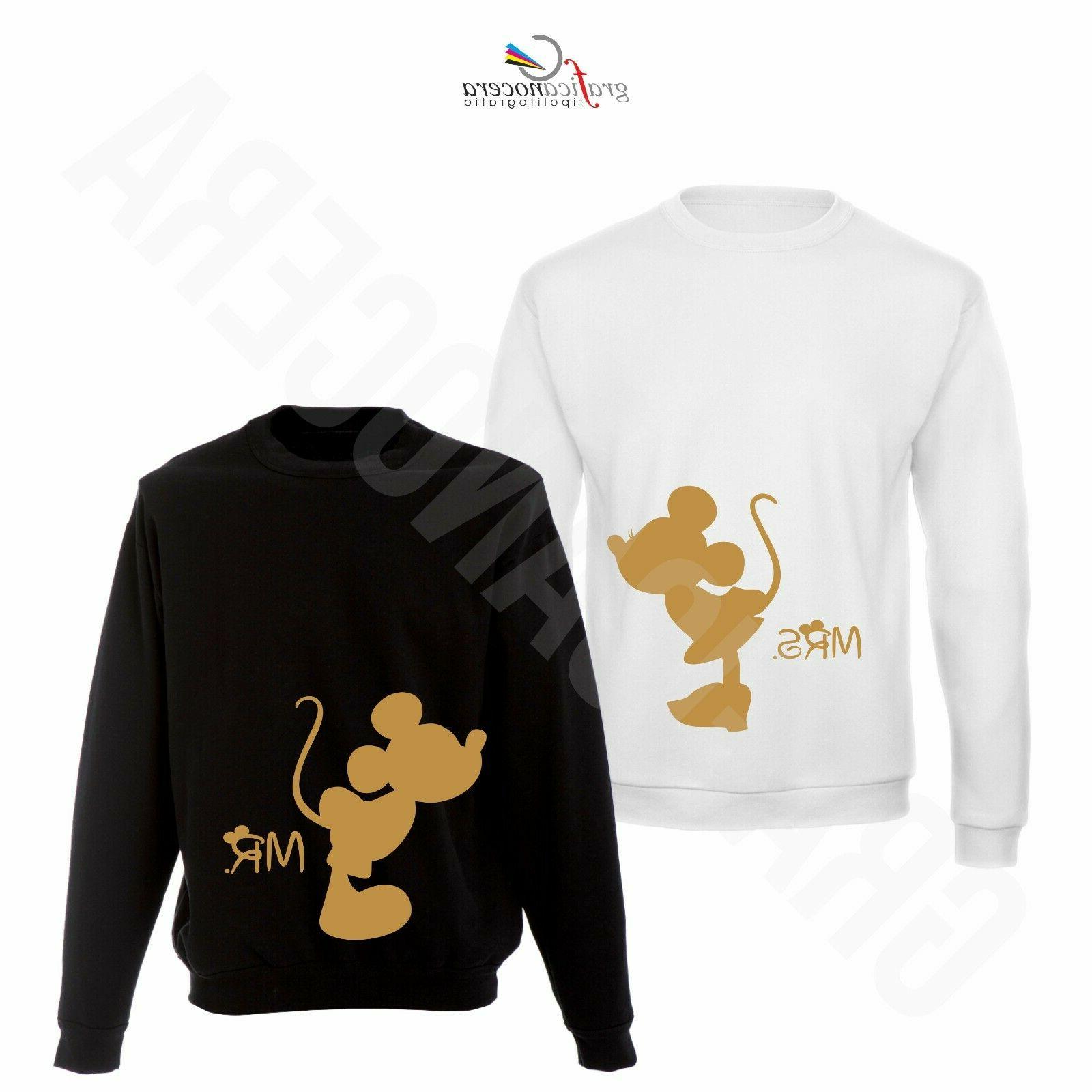 coppia felpe minnie topolino stampa oro king