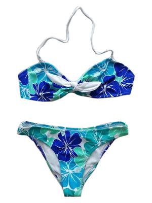 costume mare fascia donna fantasia floreale multicolore