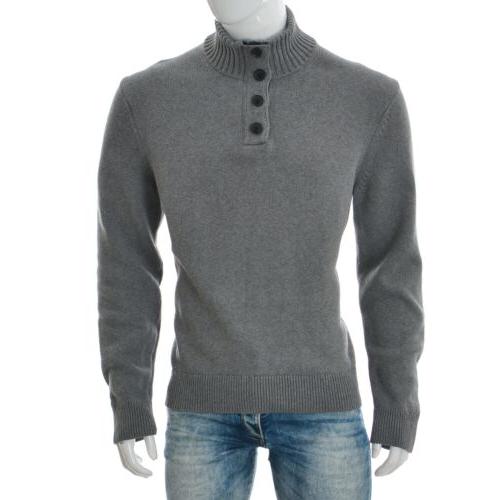 cotone premium uomo collo alto maglione grosso