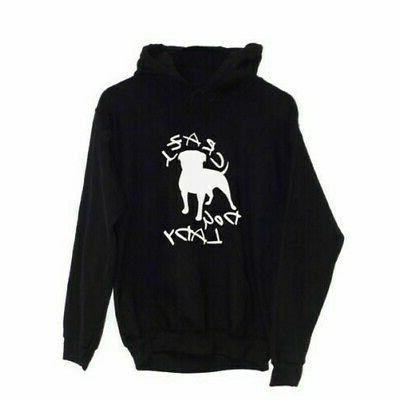 crazy cane donna felpa con cappuccio animalista