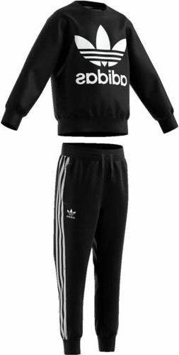 Adidas Crew Set - ED7728 BLK/WHT TUTA GIROC.