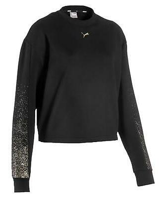 crew swet fl felpa donna nera 58185601