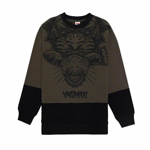 crewneck felpa panther army black taglia xs