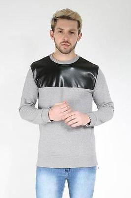 da uomo ragazzo elegante cerniera pu pvc